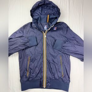 K-Way Le Vrai Claude windbreaker is a lightweight, waterproof, packable hoodie